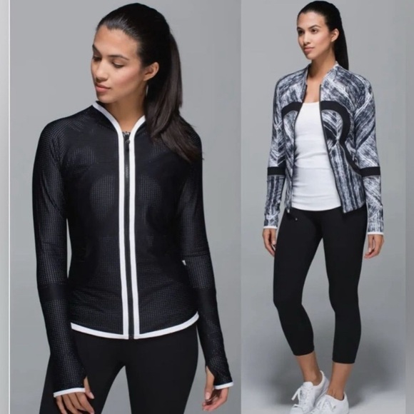 Lululemon Find your Bliss reversible jacket Mesh Stretch long sleeve women’s 8 - Picture 3 of 11
